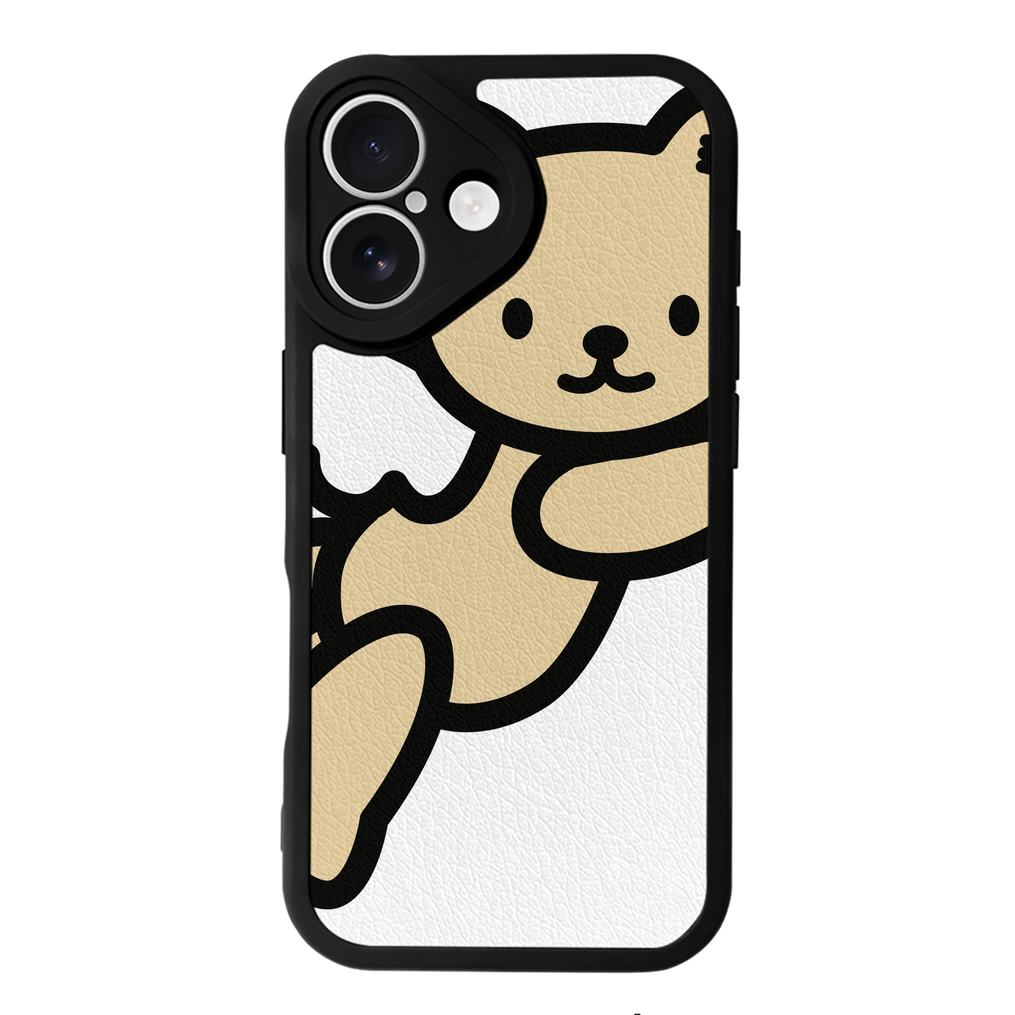 （画像用） Hello Kitty ハローキティ 【iPhone 16シリーズ対応】シリコンスマホケース（レザー調） 材質：シリコン